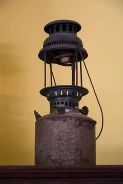 Old lantern on the wall Stock Photos