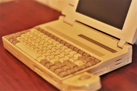 Old laptop Stock Photos