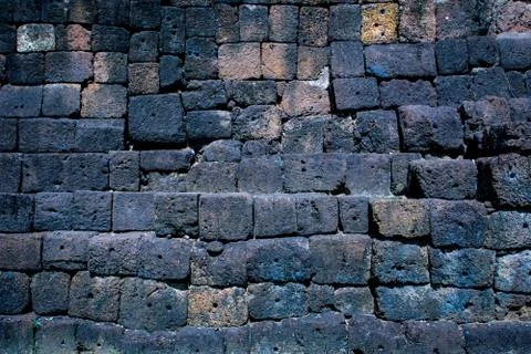 Old laterite wall Stock Photos