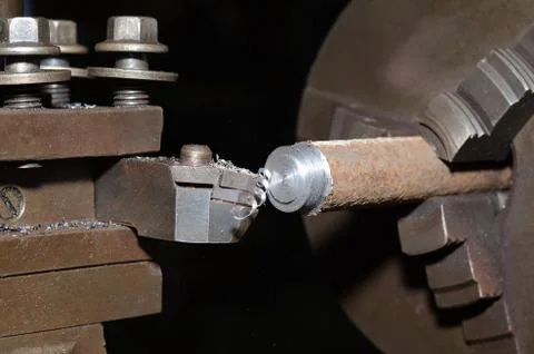 Old lathe. Stock Photos