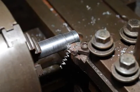 Old lathe. Stock Photos