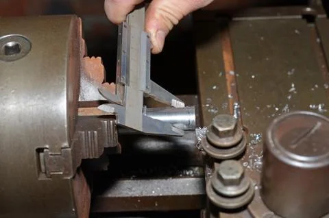 Old lathe. Stock Photos