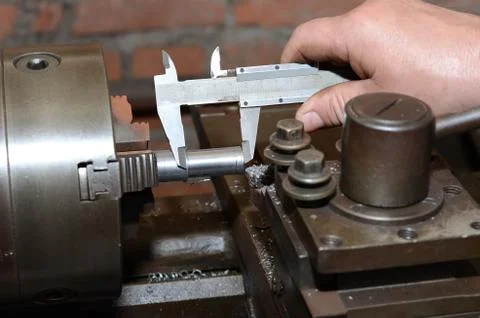 Old lathe. Stock Photos