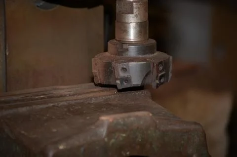 Old lathe. Stock Photos