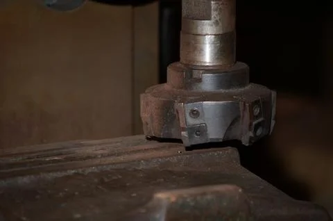 Old lathe. Stock Photos