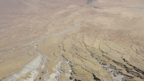 Old lava flows down Tanzania's rocky volcanic slopes 스톡 동영상 141017133