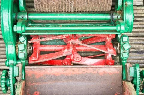 Old lawn mower Stock Photos