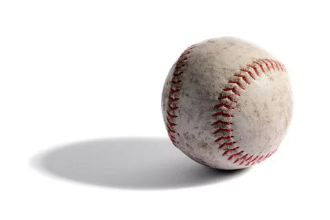 Old leather baseball Stock Photos