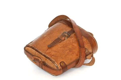 Old leather case Stock Photos