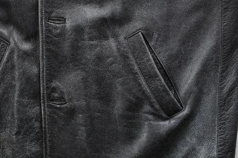 Old leather jacket Stock Photos