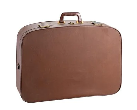 Old leather suitcase Stock Photos