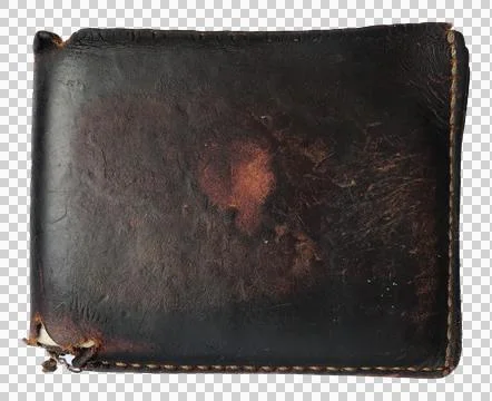 Old Leather Wallet Stock Photos