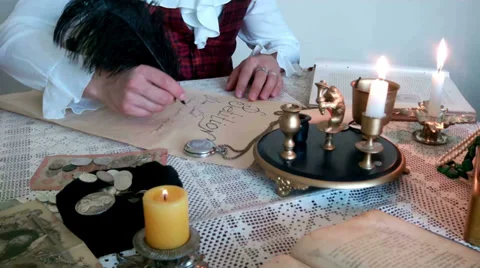 Old Letter 2 Stock Footage 32548727