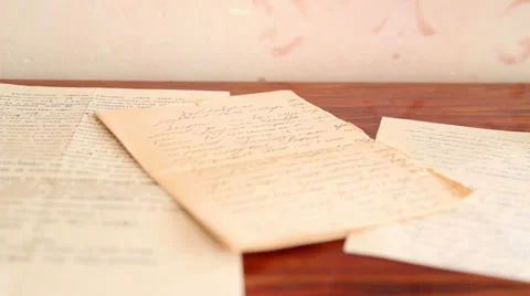 Old Letter 2 Stockbeeldmateriaal 35157840