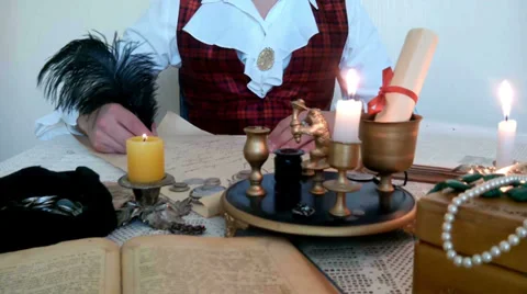 Old Letter Stock-Footage 32548670