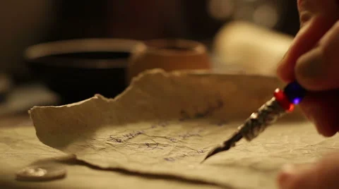 Old letter writing 2 | Stock Video | Pond5