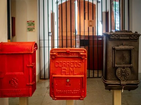 Old letterboxes Stock Photos