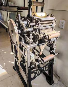 Old Letterpress Printer Stock Photos