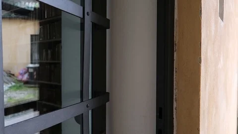 Old library full of old and precious books, shelves full of volumes Stock Footage 120037952