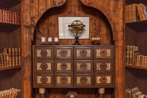 Old library Stock Photos