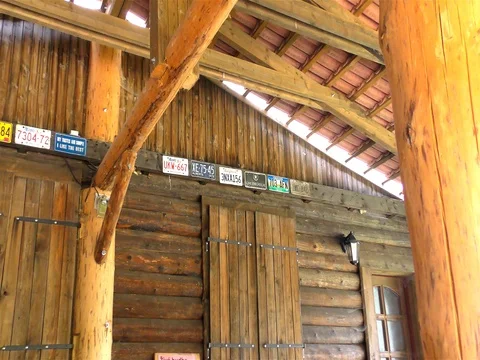 Old license plates Stock Footage 73197245