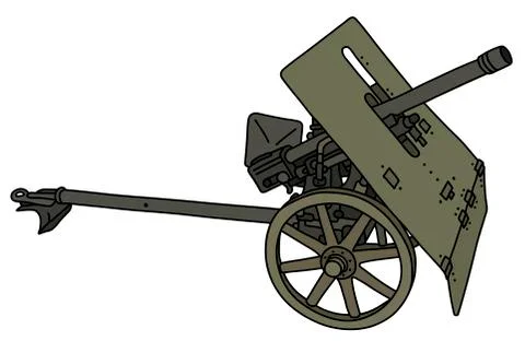 The old light cannon Stock Illustration