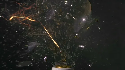 Old Lightbulb Exploding Filament Slow Motion 2000fps Stock Footage 89251423