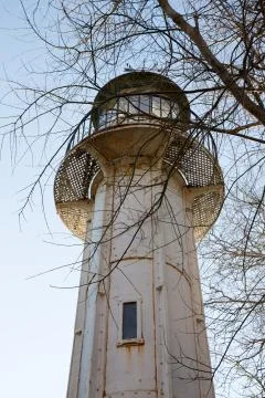 Old lighthouse during the day Foto stock