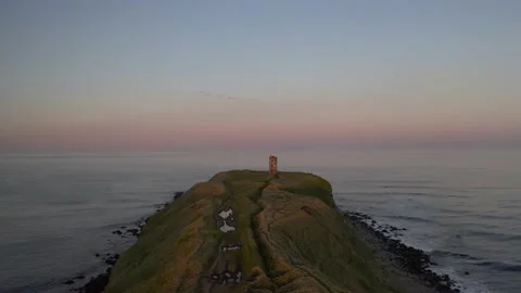 THE OLD LIGHTHOUSE AT THE END OF THE WORLD Vídeo Stock 188125795