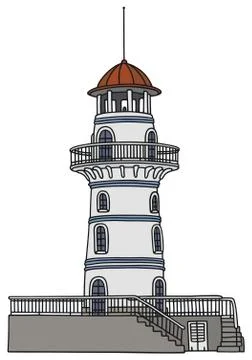 Old lighthouse Stock Illustration