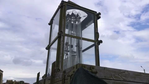 Old Lighthouse Lamp Stock Footage 155199342