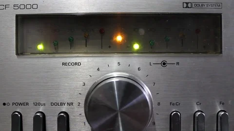 Old lights equalizer Video stock 78817933