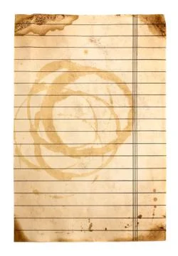 Old lined paper Stock Photos