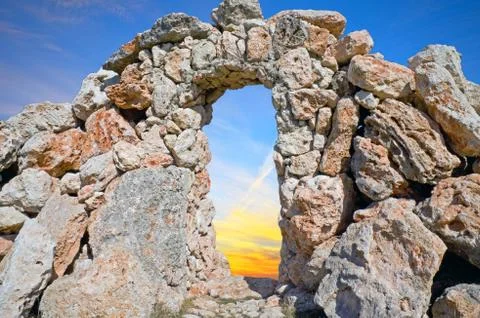 Old lithoidal wall Stock Photos