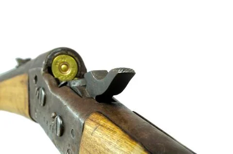 Old loaded rifle Stock Photos
