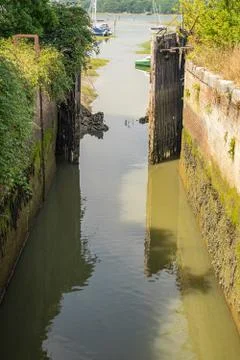 Old lock gates Stock Photos
