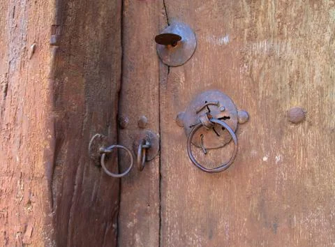 Old locking system Stock Photos