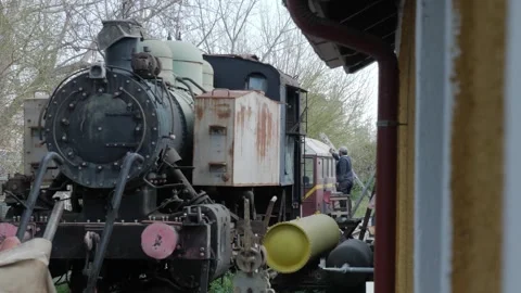 Old Locomotive Stock Footage 262461396