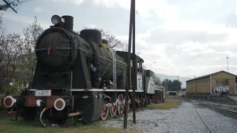 Old Locomotive Stock Footage 262461533