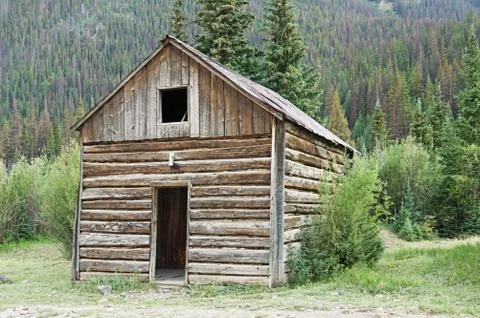 Old Log Cabin Stock Photos