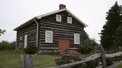 Old Log House Stock Footage 40315090