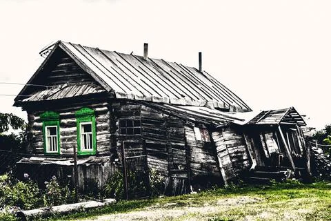 Old log house Stock Photos