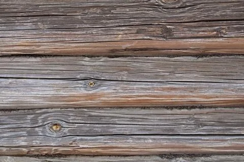 Old log wall Stock Photos