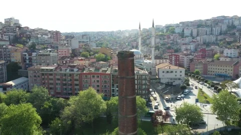 Old long chimney Stock Footage 167585161