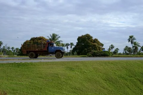 Old Lorry on road Stock Photos