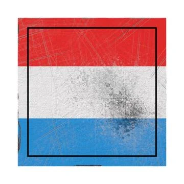 Old Luxembourg flag Stock Illustration