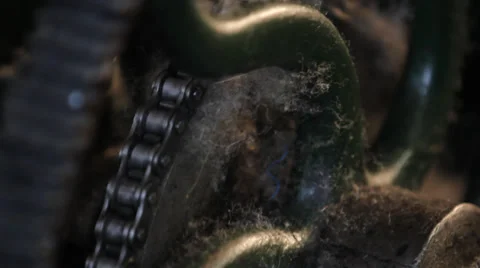 Old machine gears Stock-Footage 37137429