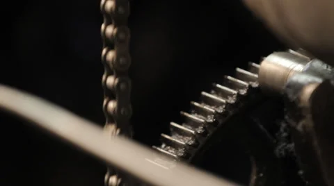 Old machine gears Stock Footage 37137512