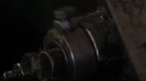 Old machine gears Stock Footage 37137751