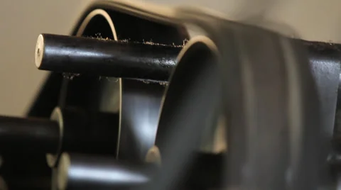 Old machine gears Stock-Footage 37137763